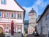bishop's home; Church square, center tower, Rhönblume