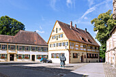 Weissenburg in Bavaria; Martin-Luther-Platz, Old Latin School, Mesnerhaus