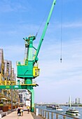 Cologne; Rheinauhafen, Siebengebirge, loading crane