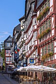 Marburg an der Lahn; Markt; Mainzergasse, Restaurants, Hotels, Hessen, Deutschland