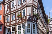 Marburg an der Lahn, 1st Grimm residential building, Barfusserstrasse/corner of Wendelgasse