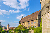 Ochsenfurt; Palatium; Stadtmauer, Klingentorturm, Taubenturm, Bayern, Deutschland