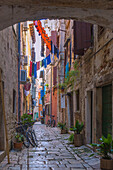Rovinj; Old town alley Ulica Via Arsenale