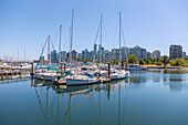 Vancouver, Stanley Park, Vancouver Lookout mit Blick auf Coal Harbour, Convention Centre und Canada Place, British Columbia, Kanada