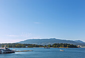 Vancouver, Stanley Park, Coast Mountains, Ausblick von Canada Place, British Columbia, Kanada