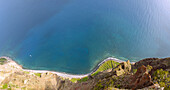 Cabo Girao; Skywalk, Ausblick auf Südküste, portugiesische Insel Madeira, Portugal