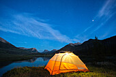 Camping unter den Sternen in Jackson, Wyoming