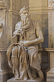 Rom, San Pietro in Vincoli, Grabmal Papst Julius II. mit Moses von Michelangelo, Latium, Italien