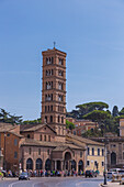 Rom, Santa Maria in Cosmedin mit Campanile, Latium, Italien