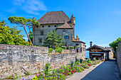 Schloss von Yvoire, Département Haute-Savoie, Auvergne-Rhône-Alpes, Frankreich