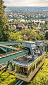 Suspension railway Dresden Loschwitz in summer, Saxony, Germany