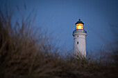Leuchtturm Hirtshals zur blauen Stunde nach Sonnenuntergang, Dänemark