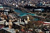 Old town of Tbilisi in early spring, capital city of Georgia