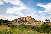 Small medieval village and around the lavender fields of Valensole,