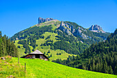 Blick zur Schrattenfluh, UNESCO Biosphäre Entlebuch, Kanton Luzern, Schweiz