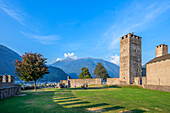 Castelgrande Castle in Bellinzona, Canton Ticino, Switzerland