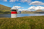 Small lighthouse from Leirvik, Eysturoy, Faroe Islands.