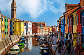 Sommernachmittag in Burano, Venedig, Italien