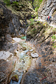 Stream with stones in Klamm, Berchtesgadener Land, Bavaria, Germany