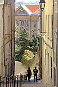 Montée des Accoules, Blick auf Place Daviel, Stadtteil Hotel de Ville, Marseille, Bouches-du-Rhone, Provence-Alpes-Cote d'Azur, Frankreich