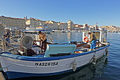 Fischer am Alten Hafen, Marseille, Bouches-du-Rhone, Provence, Frankreich