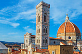 Duomo Santa Maria del Fiore, Blick von der Dachterrasse, Florenz, Toskana, Italien