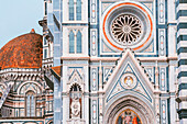 Duomo Santa Maria del Fiore facade; Florence,Tuscany; Italy