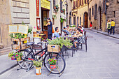 Restaurant im Freien, Florenz, Toskana, Italien, Europa