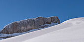 Gottesackerplateau und Hoher Ifen, 2230m, Allgäuer Alpen, Grenze Bayern, Deutschland / Vorarlberg, Österreich, Europa