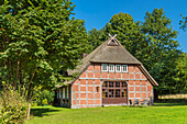 Haus in der Lüneburger Heide, Wilsede, Bispingen, Niedersachsen, Deutschland