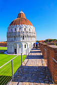 Wehrmauer, Weg, Campo dei Miracoli, Pisa, Toskana, Italien, Europa