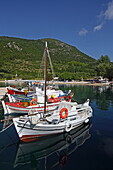 Hafen in der Bucht von Stavros, Ithaka, Ionische Inseln, Griechenland