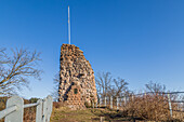 Guttenberg Castle Ruins near Schweigen-Rechtenbach, Palatinate Forest, Southern Wine Route, Rhineland-Palatinate, Germany, Europe