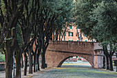 Passetto di Borgo at Castel Sant'Angelo, Castel Sant'Angelo, UNESCO World Heritage Site, Rome, Lazio, Italy, Europe