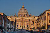 Blick auf den Petersdom, Rom, Latium, Italien, Europa