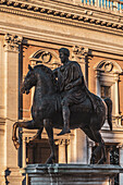 Equestrian statue of Mark Aurelius in Capitoline Square, Rome, Lazio, Italy, Europe
