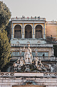 Fountain of Neptune at Piazza del Popolo, Rome, Lazio, Italy, Europe