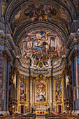 Church from inside, Sant'Ignazio di Loyola in Campo Marzio or Sant'Ignazio, Rome, Lazio, Italy, Europe