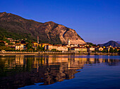 Baveno on Lake Maggiore in the morning light; Piedmont; Italy
