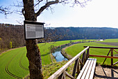 Inzigkofen, Aussichtspunkt Känzele im Fürstlichen Park Inzigkofen, in der Schwäbischen Alb, Baden-Württemberg, Deutschland