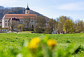 Beuron, Kloster Beuron und Klosterkirche im Naturpark Obere Donau in der Schwäbischen Alb, Baden-Württemberg, Deutschland