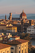 Blick auf Dom, Skyline, Stadtpanorama Florenz, Toskana, Italien, Europa