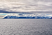 Blick vom Isfjord auf Spitzbergen, Nordmeer, Norwegen