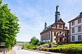 Blieskastel, baroque palace church on Schlossbergstrasse, Saarpfalz district in Saarland in Germany
