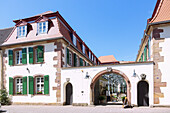 Schlosshotel Bergzaberner Hof with restaurant Becks Brasserie on Koenigstrasse in Bad Bergzabern, Rhineland-Palatinate, Germany