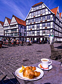 Market square in Soest, North Rhine-Westphalia, Germany