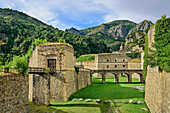 Moat of Forte di Vinadio, Vinadio, Valle Stura, Cottian Alps, Piedmont, Italy