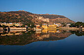 Bundi Garh Palace and reflection, Rajasthan, India
