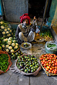 Bundi vegetable market, Bundi, Rajasthan, India