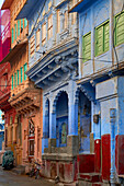 Colourful Jodhpur Houses, Rajasthan, India